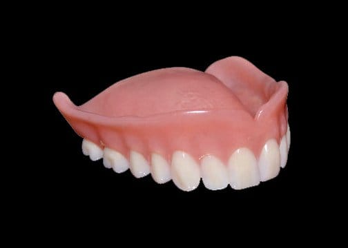 Acrylic dentures (These are made of acrylic)